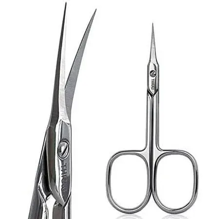 THRAU Cuticle Scissors Extra Fine for Manicure and Pedicure