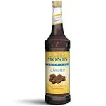 Monin Chocolate Syrup Sugar Free - Case of 12/750 ml