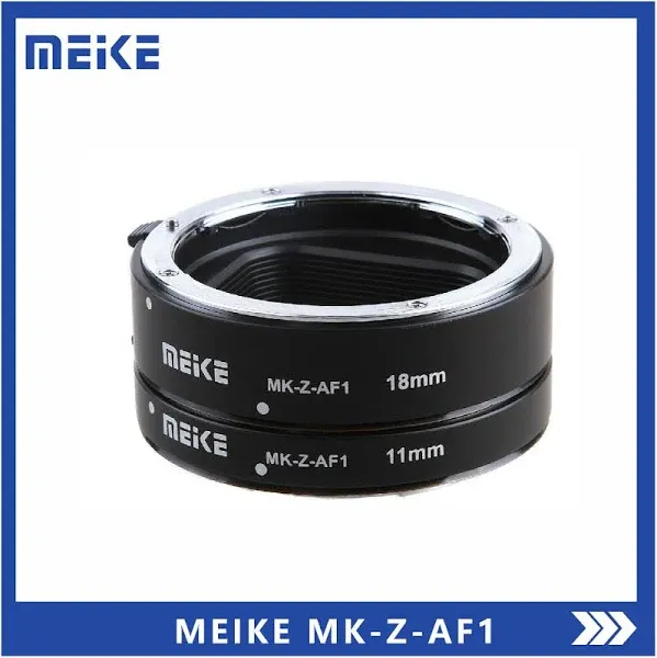 Meike MK-Z-AF1 11mm+18mm Metal Auto Focus Macro Extension Tube Adapter Ring