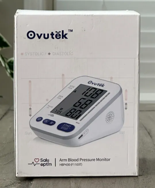 Ovutek Blood Pressure Monitors for Home Use FSA HSA Eligible Large BP Cuff with 240 Memories for 2 Users