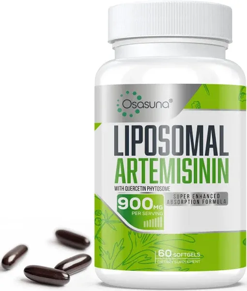 Osasuna 900 mg Liposomal Artemisinin for Maximum Absorption Sweet Wormwood Extract with Quercetin Phytosome 200 mg