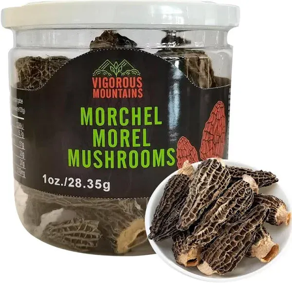 VIGOROUS MOUNTAINS Dried Morel Mushrooms (2)