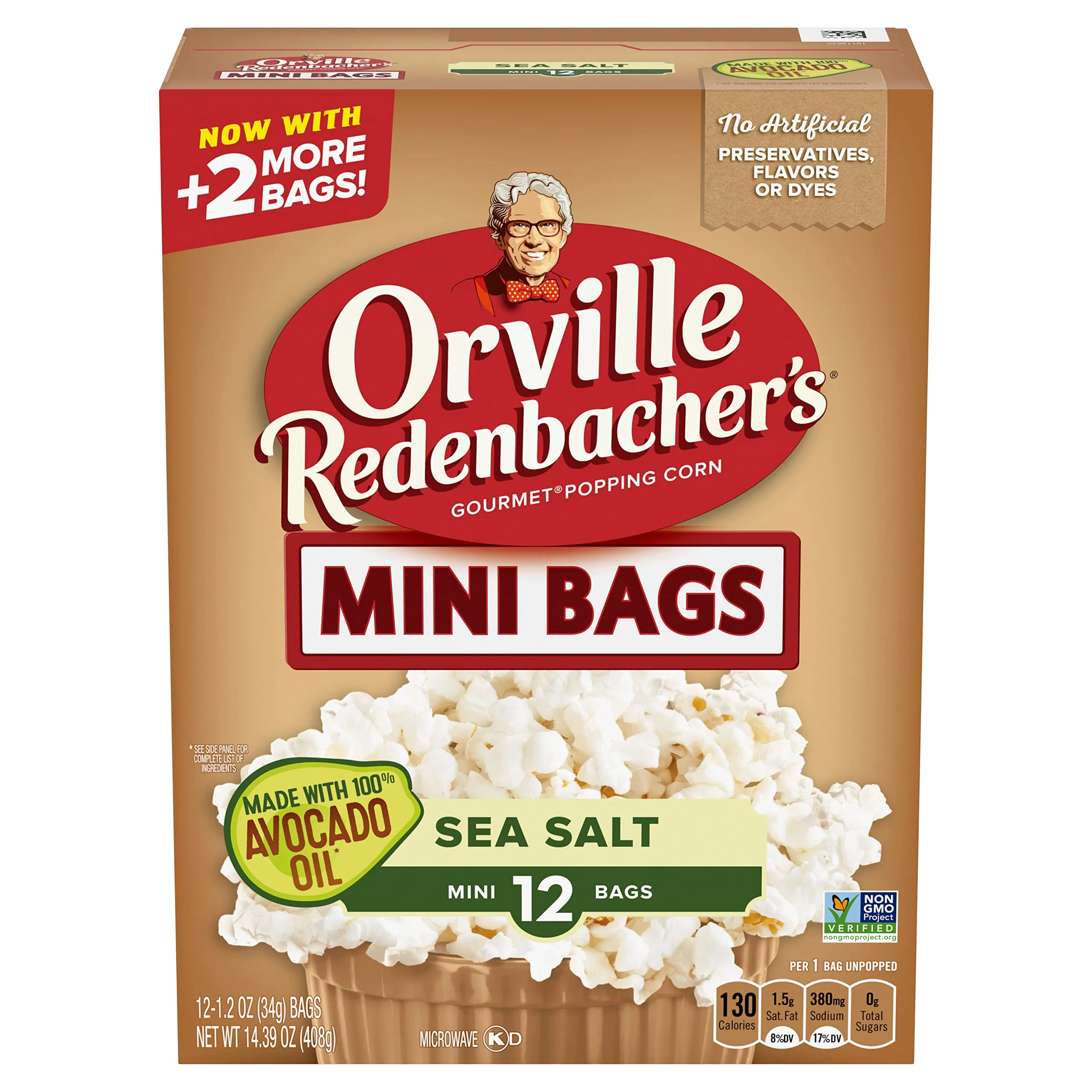 Orville Redenbacher's Avocado Oil Sea Salt Microwave Popcorn