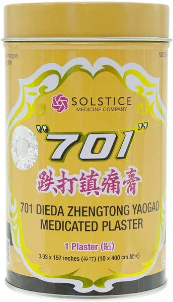 701 Medicated Plaster (Genuine Solstice Product) - 1 Can