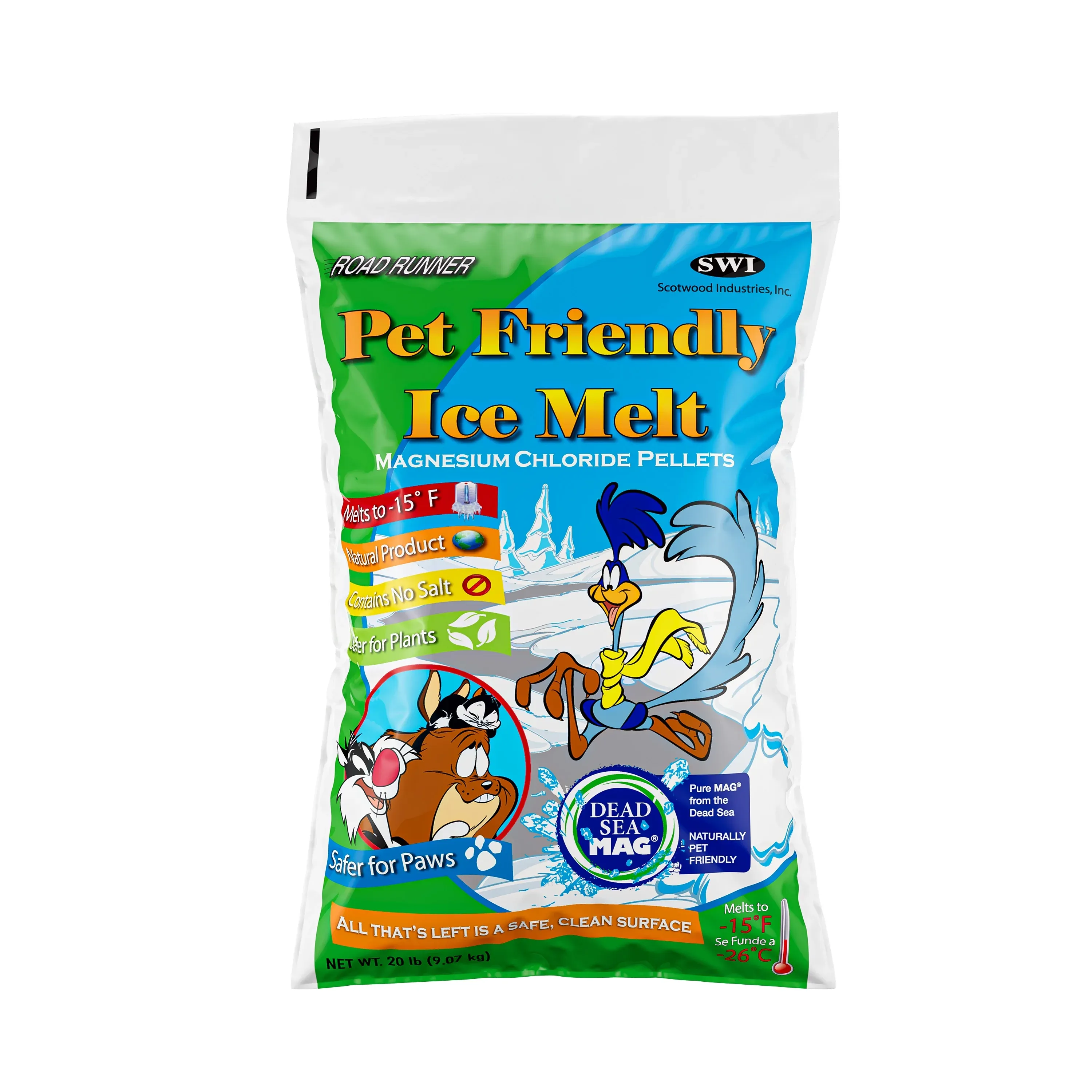 Road Runner Pet Friendly Ice Melt, 20lb Bag