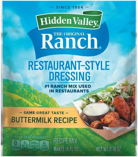 Hidden Valley Buttermilk Ranch Salad Dressing Seasoning Mix