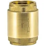 EZ-FLO 20405lf 1 inch IPS Brass In-Line Check Valve