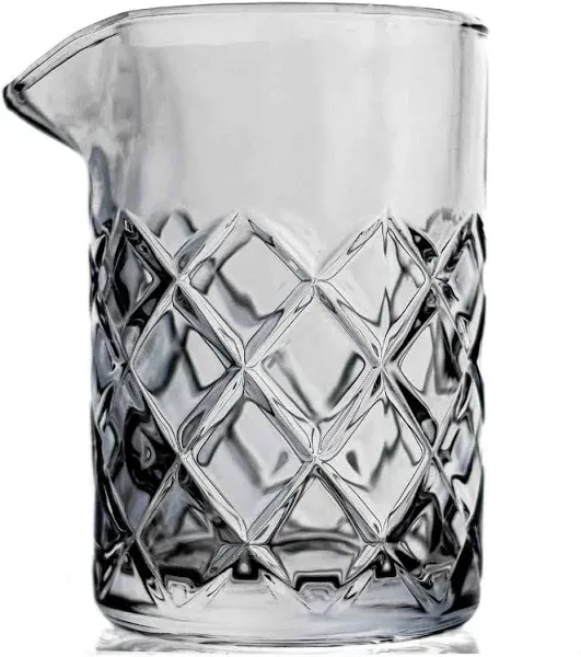 Cocktail Mixing Glass - Bar Mixing Pitcher for Stirring Drinks - 1/4-inch Thi...