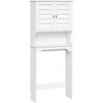 RiverRidge Brookfield Bathroom Shutter Door Over-The-Toilet Spacesaver Freestanding Storage Cabinet