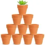 Terra Cotta Pots - 10-Count Terracotta Pots, 2.6-inch Mini Flower Pots