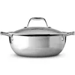 Tramontina Gourmet 4 qt. Tri-Ply Clad Covered Universal Pan