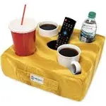 Cup Cozy Deluxe Pillow (Yellow) As Seen On TV -The World's Best Cup Holder! Keep Your Drinks Close and Prevent Spills. Use It Anywhere-Couch, Floor, B