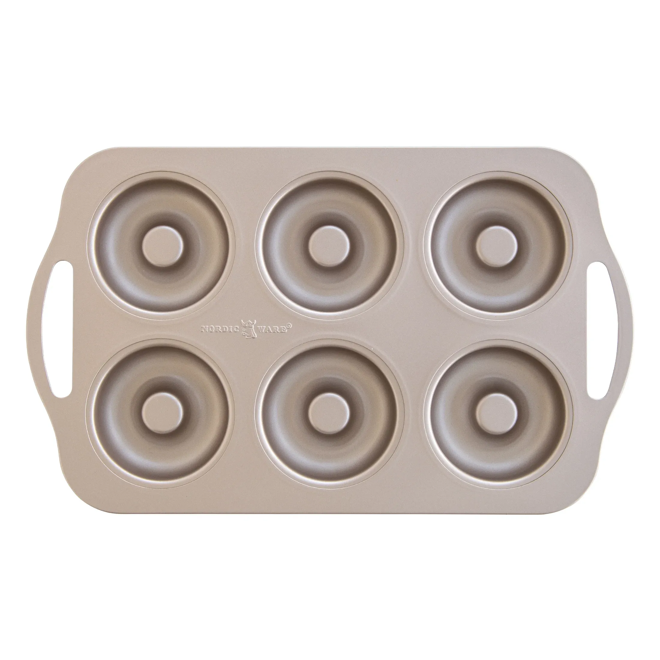 Nordic Ware 6 Cavity Donut Pan, Metal