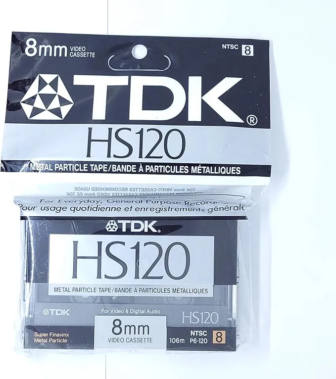 TDK P-120HS Premium 8mm Cassette