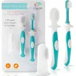 Baby Toothbrush Set (324 Months) BPAFree Baby Finger Toothbrush, Training Toothbrush & Toddler Toothbrush Designed in Canada Complete Babys First