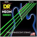 Dr Strings Hi-Def Neon Green Coated 4-String Bass Heavy (50-110)