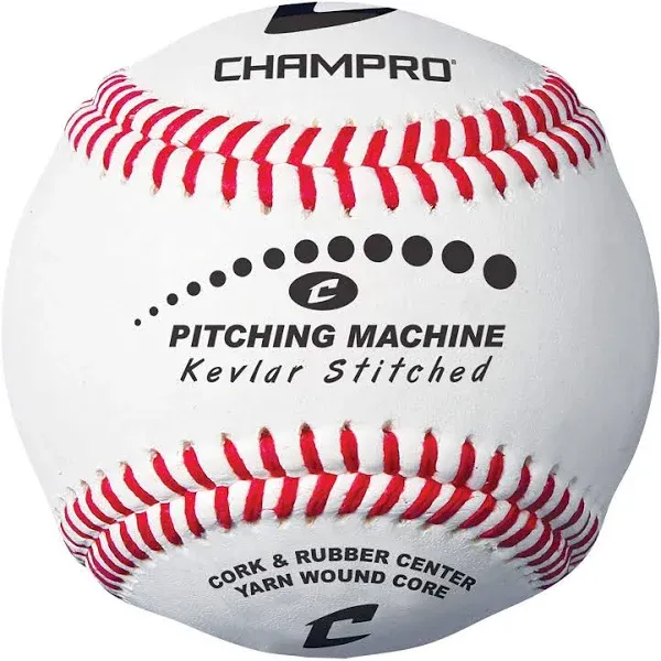 Champro Kevlar Stitched Baseball (White, 9-Inch)(1 Dozen)