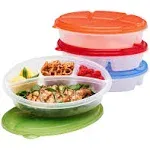 Bentgo EasyLunchboxes 4-Compartment Oval Lunch Boxes