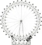 K&#039;NEX Architecture: London Eye Ferris Wheel - Build IT Big - Collectible Buil...