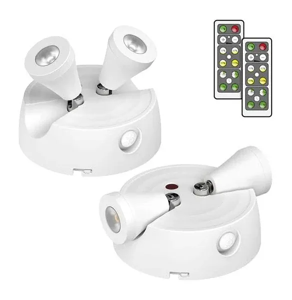 Olafus 2 Pack LED Wireless Spotlight 400LM Accent Lights