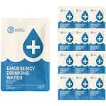 72 HRS Made in USA Anti Burst Emergency Water Rations Packets Emergency Water Pouches