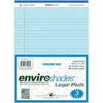 Roaring Spring Enviroshades Legal Notepads - 50 Blue Sheets, 3-Pack