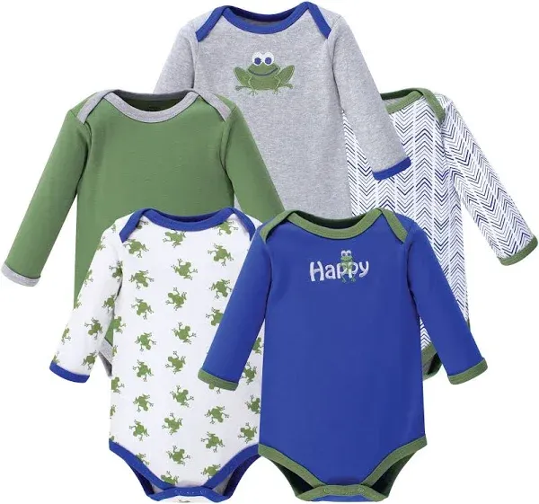 Luvable Friends Baby Boy Long-Sleeve Bodysuits