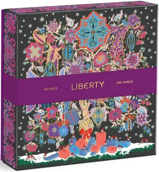 Chronicle Books Liberty Christmas Tree of Life 500-Piece Foil Puzzle