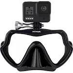 OCTOMASK - Frameless Dive Mask for GoPro, Black