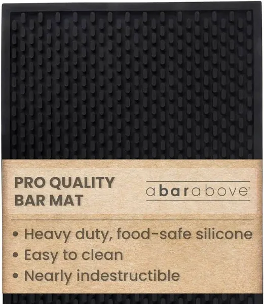 A Bar Above Bar Above Heavy Duty Bar Mat – Food-Safe Silicone Mat – Bar Mats