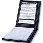 Waiter Wallet Jr. Deluxe Server Book Organizer with Clear Pocket Insert for Waiters and Waitresses | Includes Restaurant Guest Order Pad | Pocket Size fits Apron and Most Pant Pockets | 4" x 5.75"