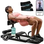 LifePro Hip Thrust Machine - Squat & Glutes Workout Equipment with Resistance Bands