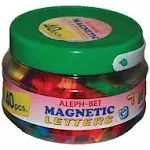 Amazing 40 Pieces Aleph-Bet Magnetic Letters Set