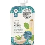 Serenity Kids Baby Food Pouches, Beef Kebab 6 Pouches (3.5 oz Each)