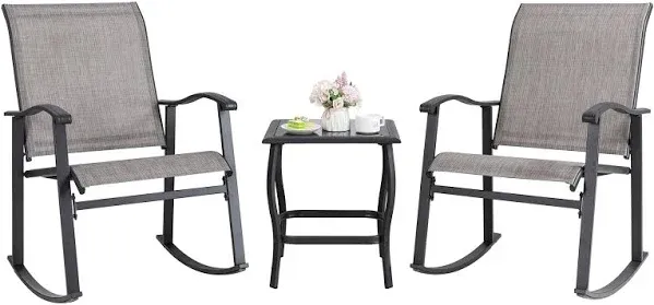 Shintenchi 3 Piece Rocking Bistro Set