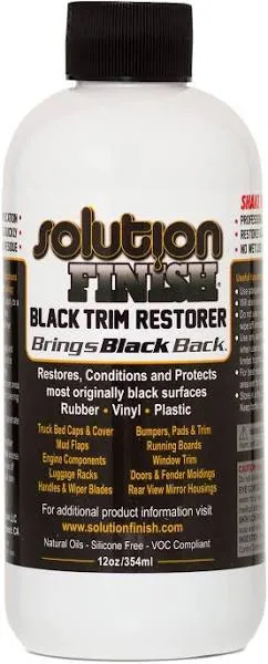 Solution Finish Black Plastic & Vinyl Restorer