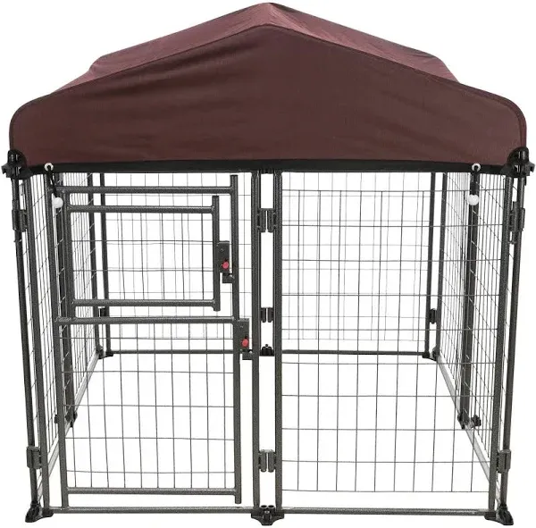 TRIXIE Dog Kennel Medium Outdoor Deluxe Outdoor Expandable Lightweight w/ Cover