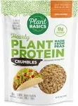 Plant Basics - Hearty Plant Protein - Unflavored Crumbles, 8 oz, Made from Peas, Non-GMO, Gluten Free, Low Fat, Low Sodium, Vegan, Meat SUBSTITUTE