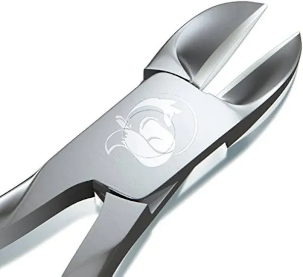 Toenail Clippers - Professional Nail Clippers for Thick and Ingrown Nails - Precision Toenail Clipper - Best Nippers for Thick Toenails - Stainless Steel Soft Grip Nail Clipper