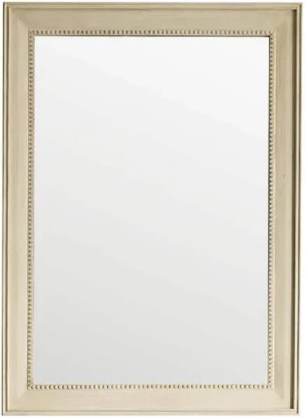 29&quot; Bristol Rectangular Mirror, Vintage Vanilla