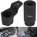 Camoo 77080 19 mm Harmonic Balancer Socket & 50mm Crank Pulley Wrench Holder for Honda Acura Engines