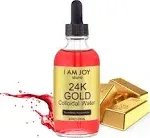 Liquid Colloidal Gold 24k 99.99% Pure 100ppm Ruby Red Water Based All Natural Electrolysis 4oz Glass Bottle