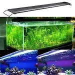 Kzkr LED Aquarium Hood Lighting 72-78 inch Fish Tank Light Lamp for Freshwater Marine Saltwater Blue and White Decorations Light 6-7ft (34w) 180cm - 2