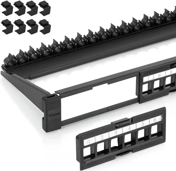 Everest Media Solutions 24 Port Keystone Patch Panel