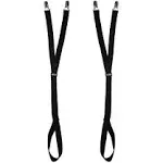 Comfy Clothiers Stirrup Style (Loop) Shirt Stays - Adjustable Elastic Shirt Stay 2-Pack (1 Pair)