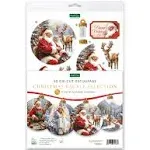 Katy Sue Christmas Ball Ornaments Die Cut Decoupage Selection Pack.12 Pre-Cut Die Cut Sheets for Christmas Card Making Supplies, Card Toppers & Papercraft Ball Ornaments (Baubles)