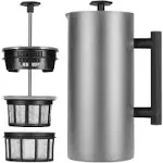 ESPRO P6 Coffee French Press in Brushed Stainless Steel