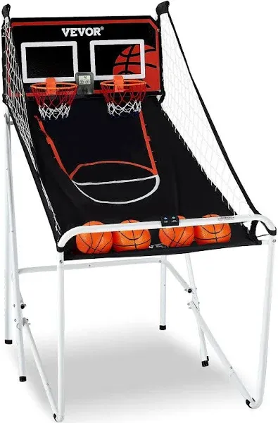 VEVOR Foldable Indoor Shot Basketball Arcade Game 2 Player Balls