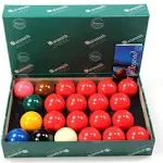 Aramith Standard Full-size Snooker Balls (2 and 1/16 inch, 52.5mm, with 15 reds)