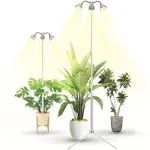 TAURUSY Grow Lights for Indoor Plants Full Spectrum with Detachable Tripod Stand 1055 Inches Height Adjustable Aluminum Alloy